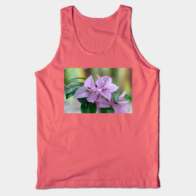 Pink Flower Tank Top by likbatonboot